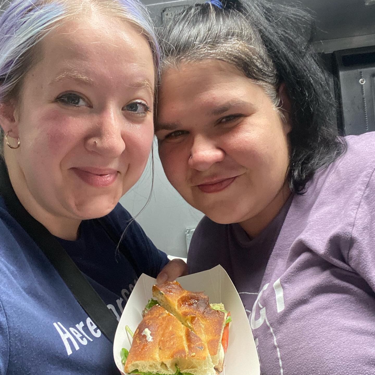Chef Marianne, Amanda, and delicious sandwiches and other goodies await you at @communitytap tonight. Go see them on this lovely evening! #hostmobile #864foodtrucks