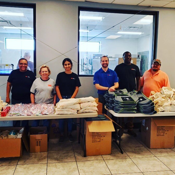 @3m employees worked in our Soup Kitchen yesterday and brought a wealth of great items for our guests. Thank you!