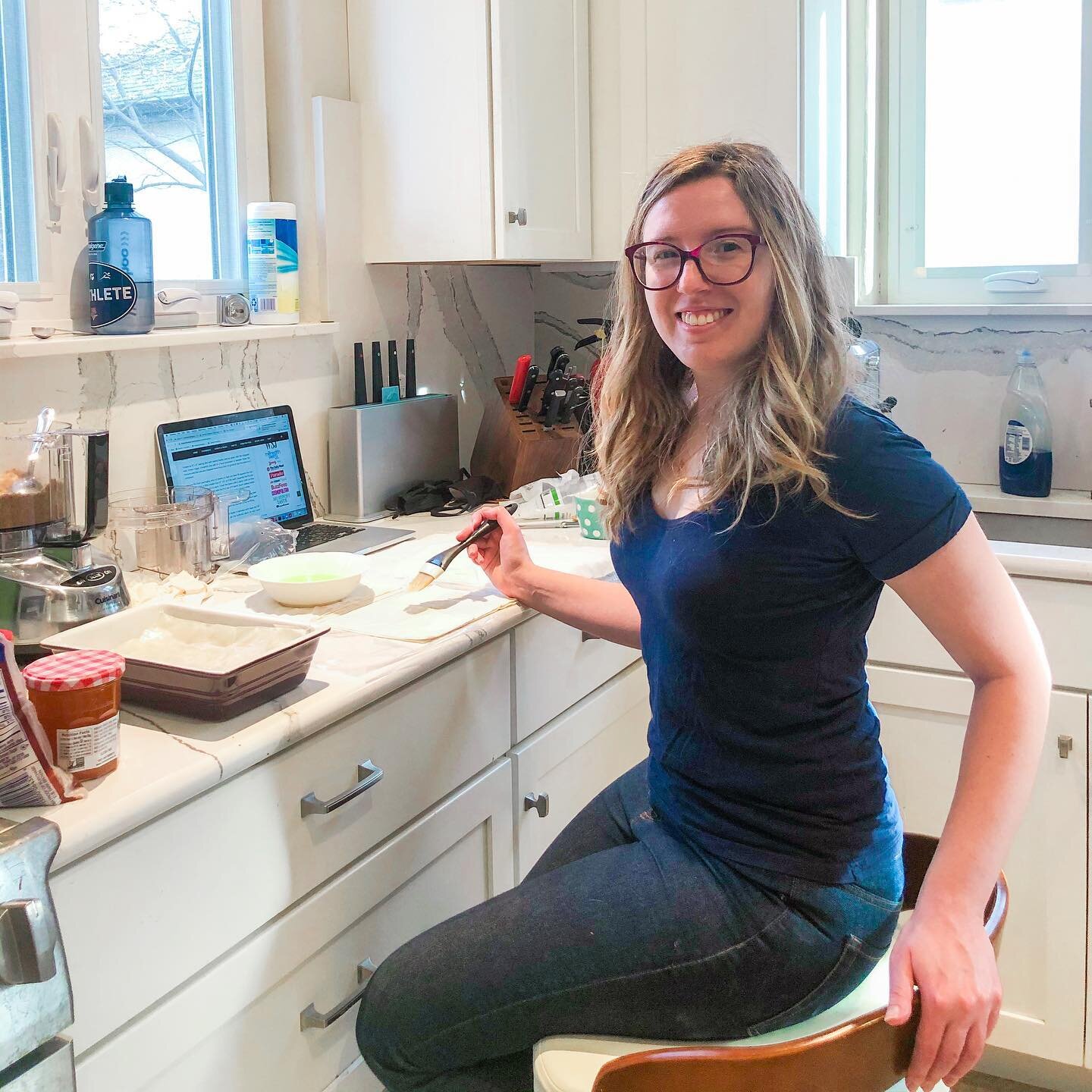 I learned my lesson two weeks ago when I attempted baking and fell apart after standing for an hour. This time I sat on a stool. It made a HUGE difference. I was able to make baklava all by myself! 

#chronicillness #chronicpain #chronicfatigue #chro