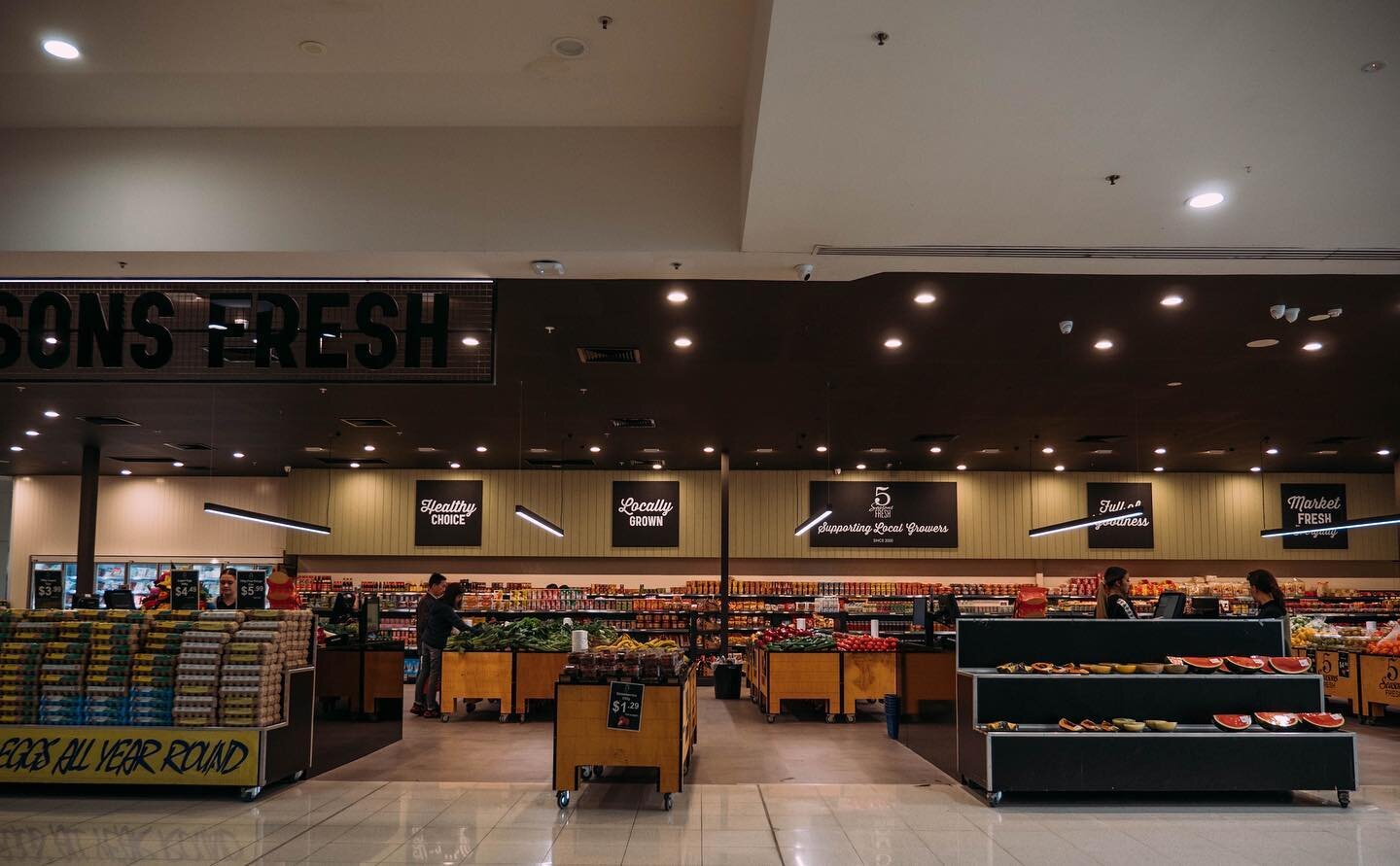 @5seasonsfresh 
This one was an addition to an already thriving tenancy.
Our team worked along side the existing trading tenancy and swapped over once the new tenancy was completed. Working with the client to ensure they don&rsquo;t lose trade and th