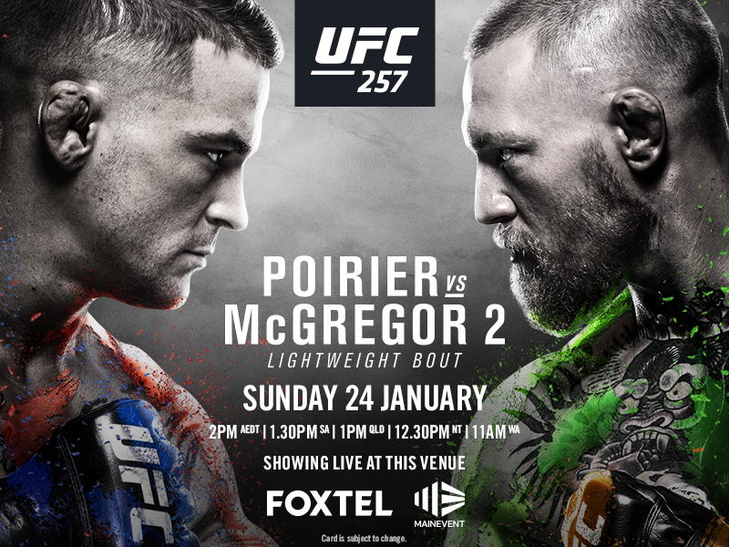 UFC 257 McGregor v. Poirier