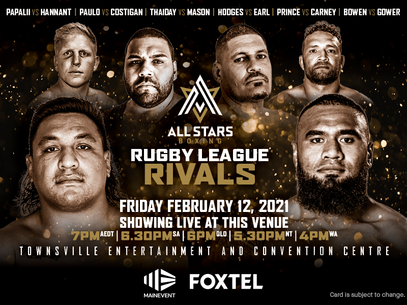All Stars Boxing - Rugby League Rivals 