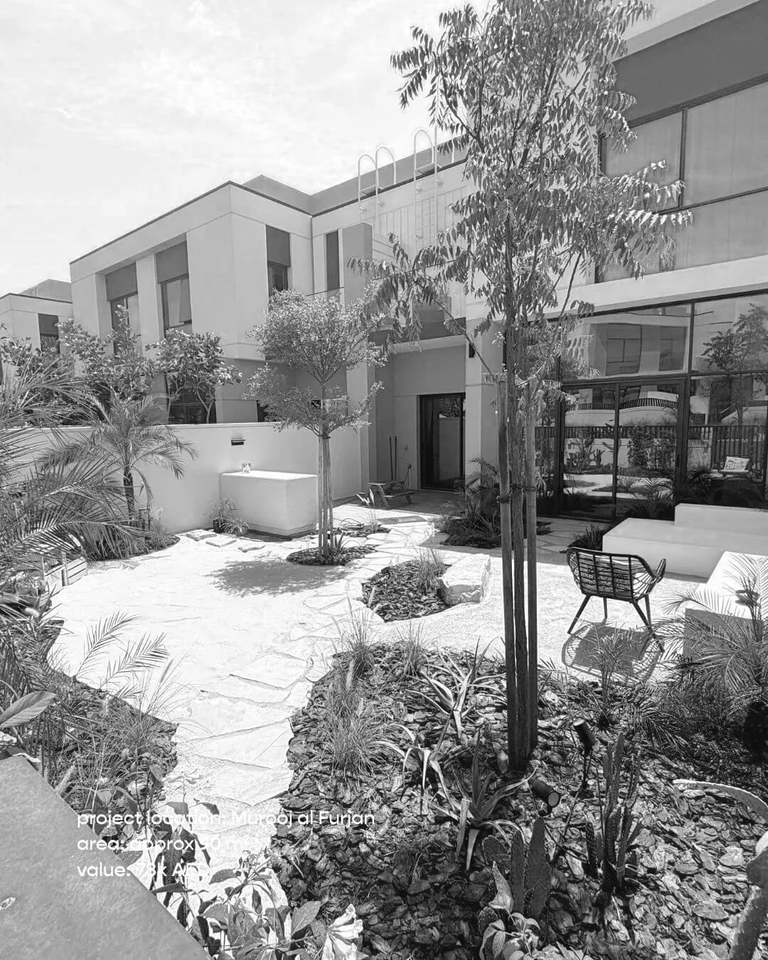 how much does a garden cost in Dubai?