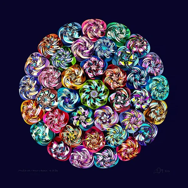  Millefiori / DMG / kandy black   