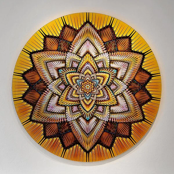  Collider / gilded mandala   