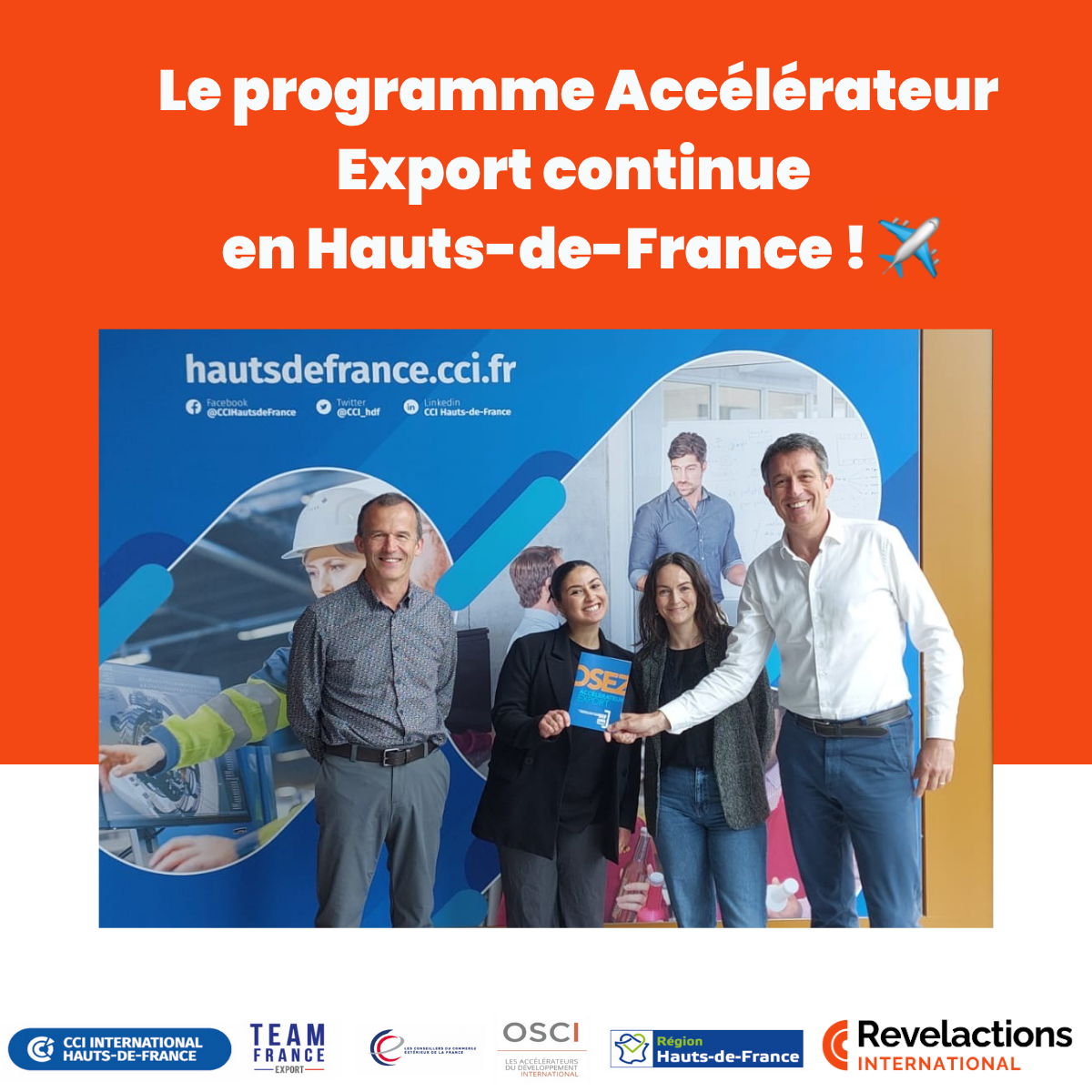🟠 Le programme Accélérateur Export continue en Hauts-de-France ! ✈️