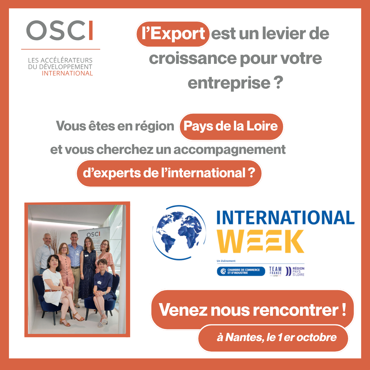 🟠​🟠​🌍 Un projet de développement international ? Rencontrons-nous à Nantes !