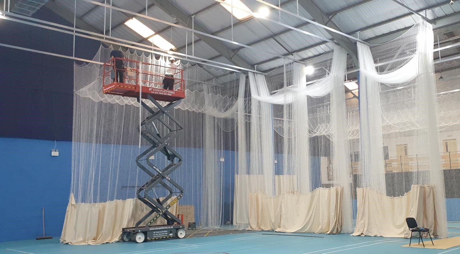 Installation of Multi Bay Cricket Netting