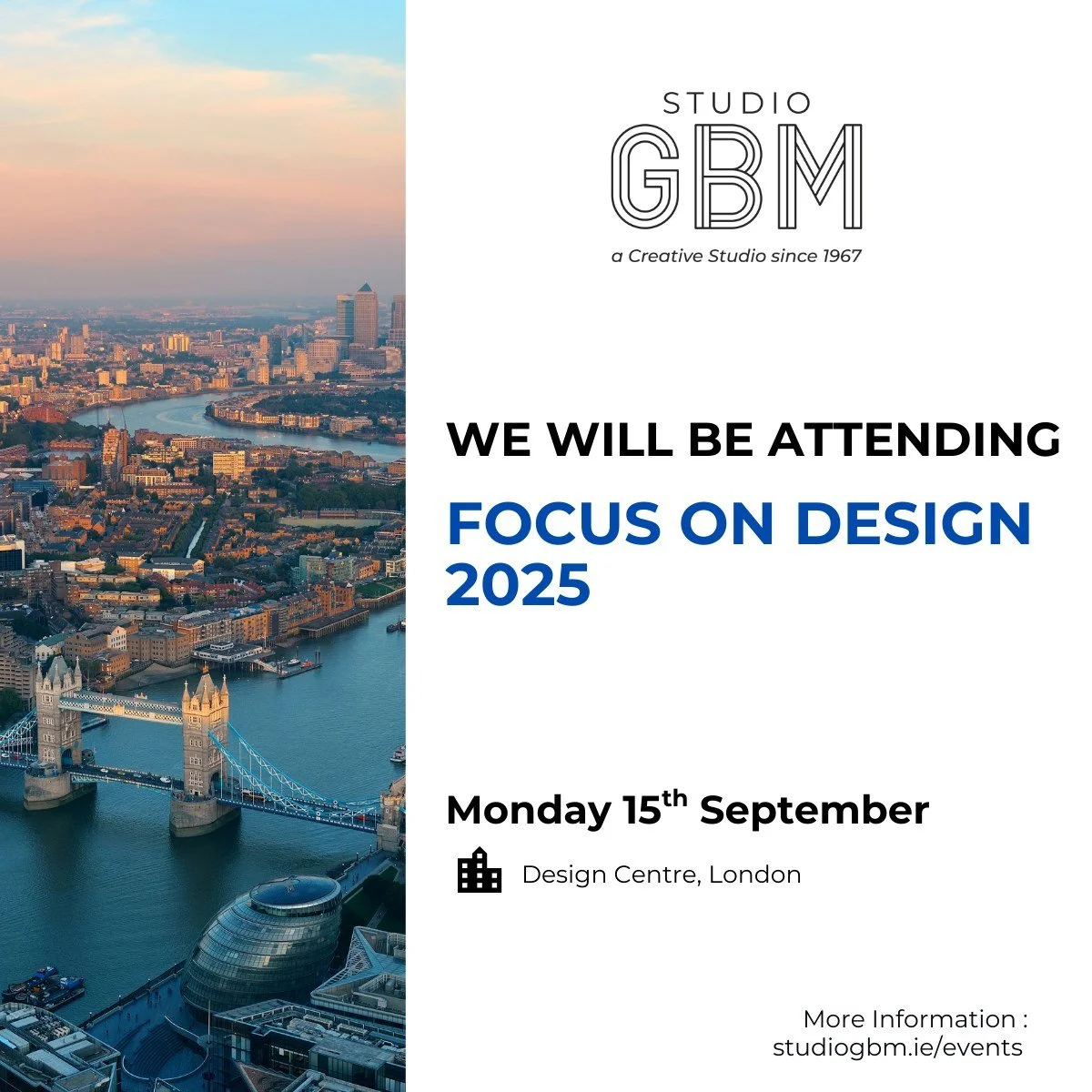 Studio GBM will be attending Focus on Design 2025 at Design Centre Chelsea Harbour. 

This landmark event celebrates the best in international interiors, unveiling exciting new launches from world-renowned brands. With over 135 showrooms and more tha