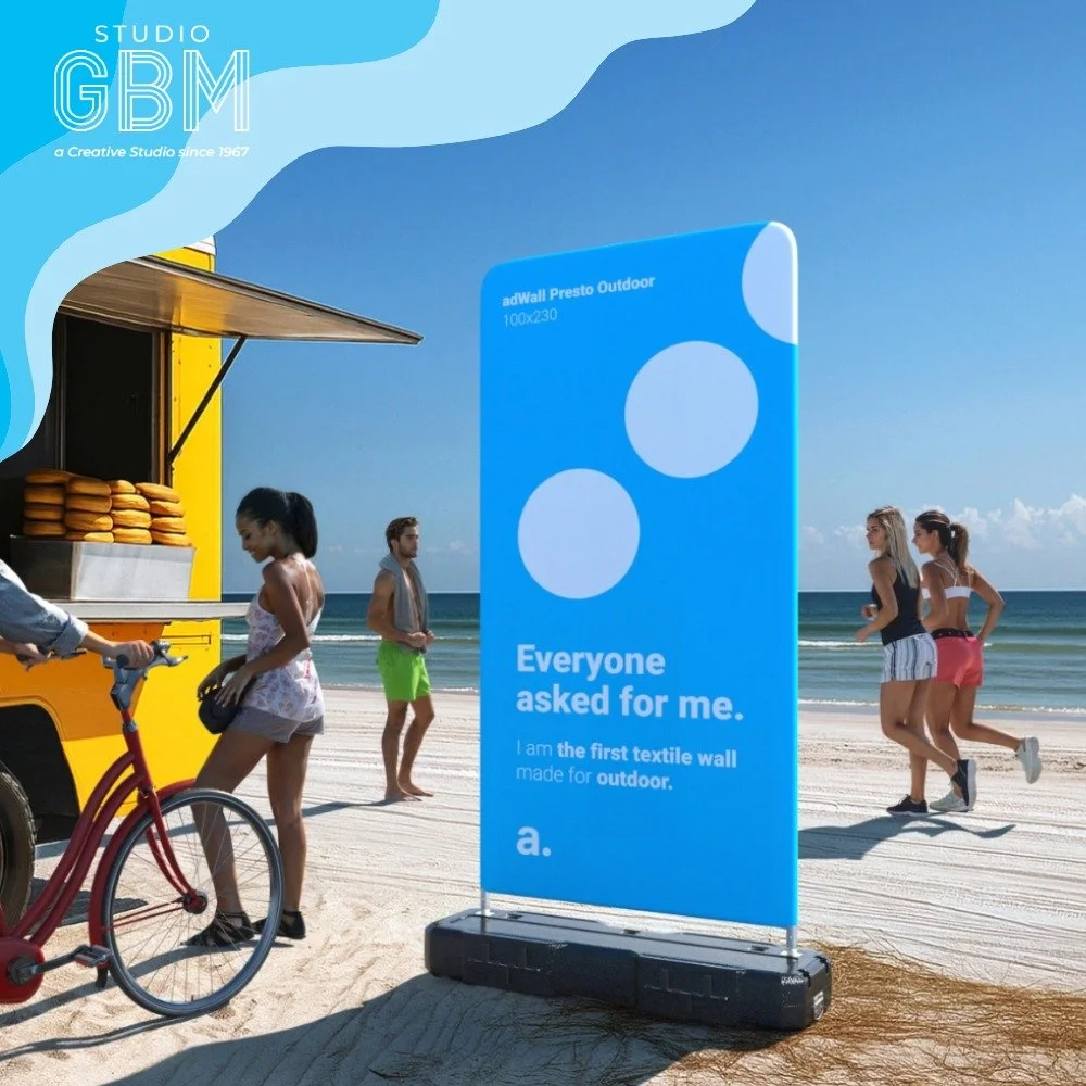 ☀️ Are You Summer Ready?

From busy caf&eacute;s to outdoor events , make your space stand out this season.

Create a clean, professional branded backdrop with a fabric zipper wall that works wherever you need it.

✔️ Perfect for caf&eacute;s, pop-up