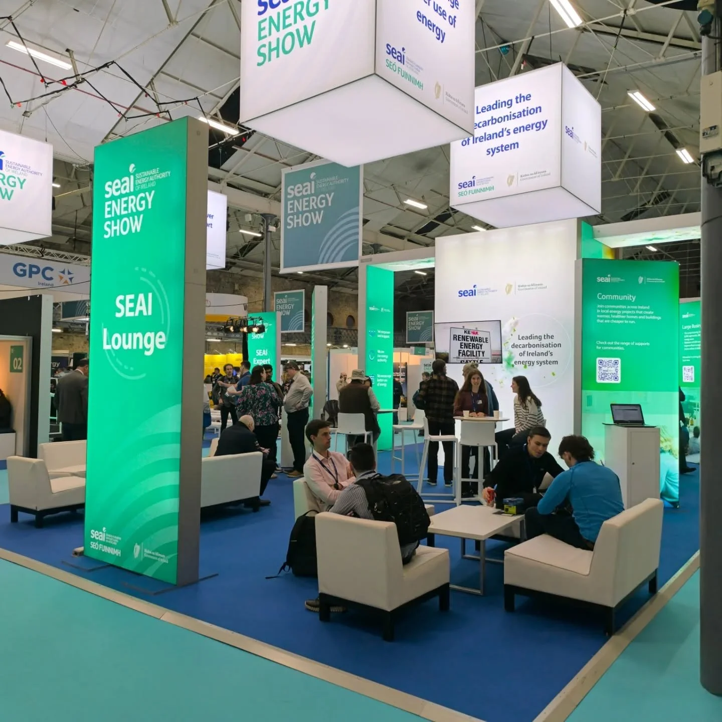 A great energy around the main hall in the RDS in Dublin today for the final day of the @seai_ie Energy Show.

There to support our lovely clients, it was nice to also meet companies doing great things in the renewables space. 

Many were newer start