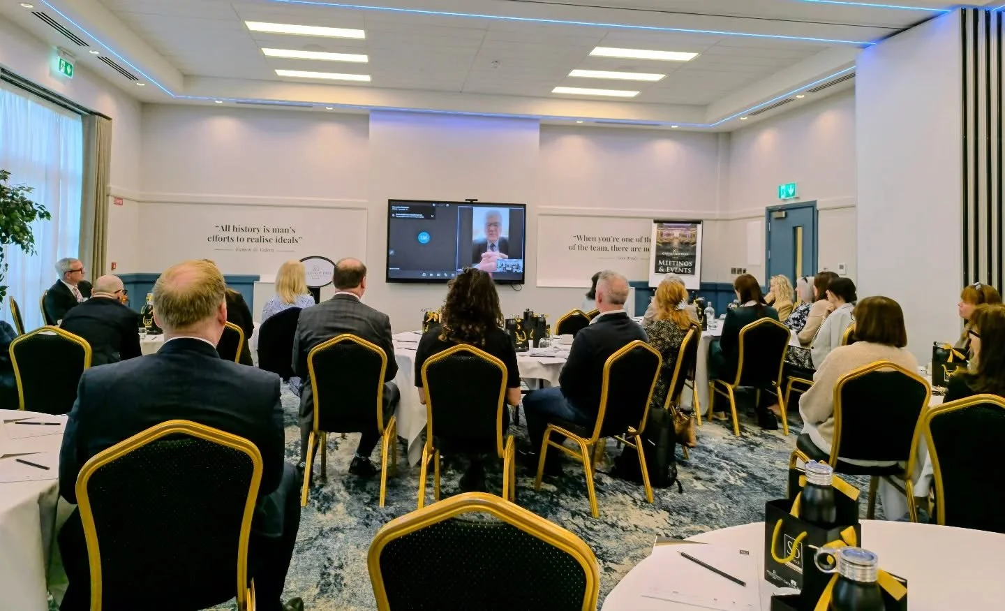 Breakfast meeting in the Castletroy Park Hotel this morning for the official opening of the hotels conference and meeting spaces.

Opened by Donnacha Hurley of Limerick Chamber, this significant investment by the SO hotel group in Limerick demonstrat