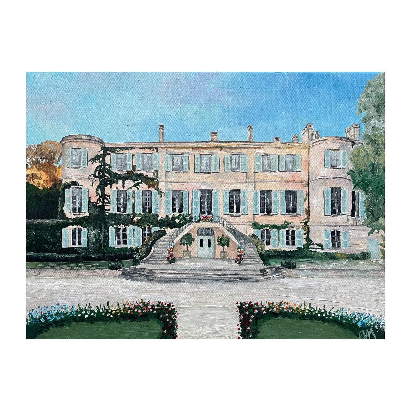 Ch&acirc;teau d&rsquo;Estoublon, Provence 

Commissioned to commemorate a stunning wedding day.

#chateaudestoublon #provence #weddingcommission #artcommission