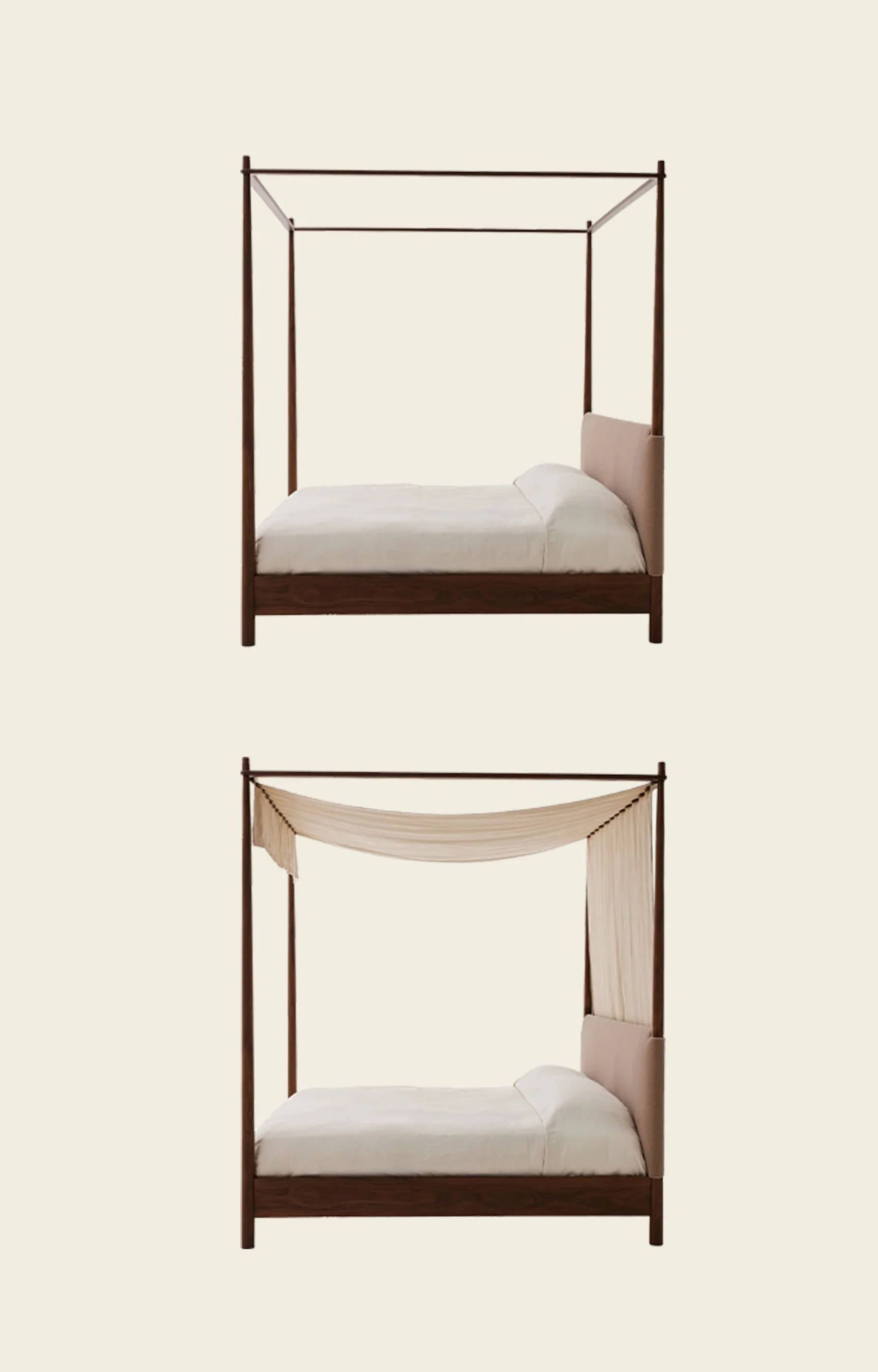 Hermès Flats and a Four-Poster Bed