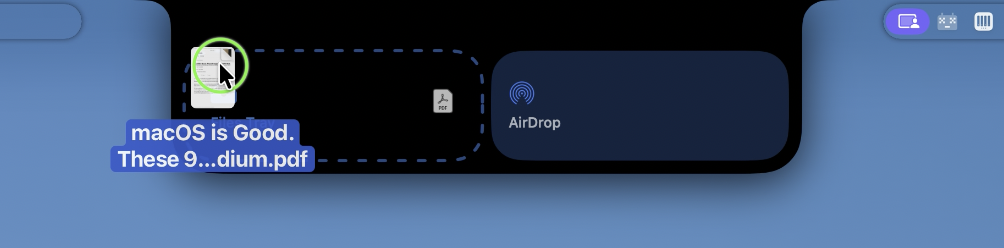 NotchNook turning the MacBook notch into a file shelf and media widget