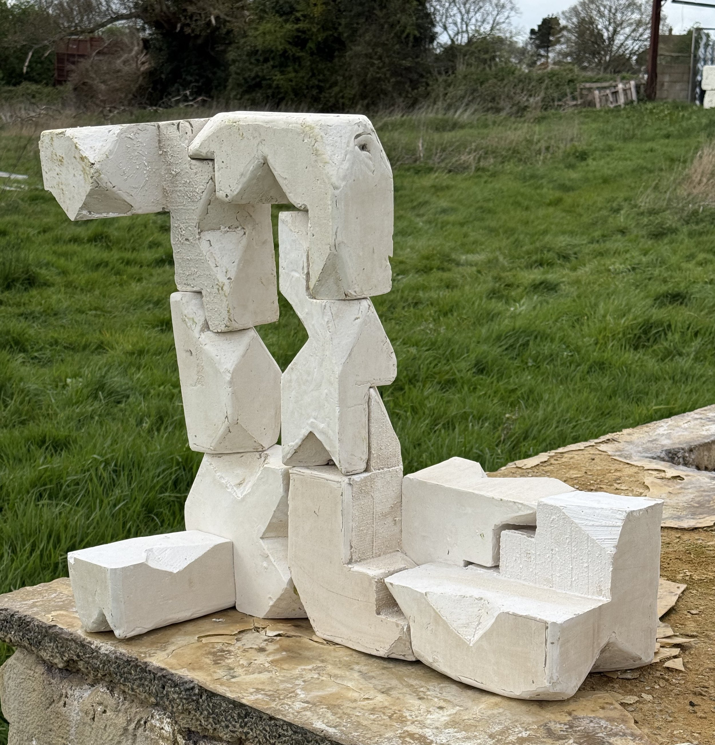 The final arch structure made using 3 reusable moulds
