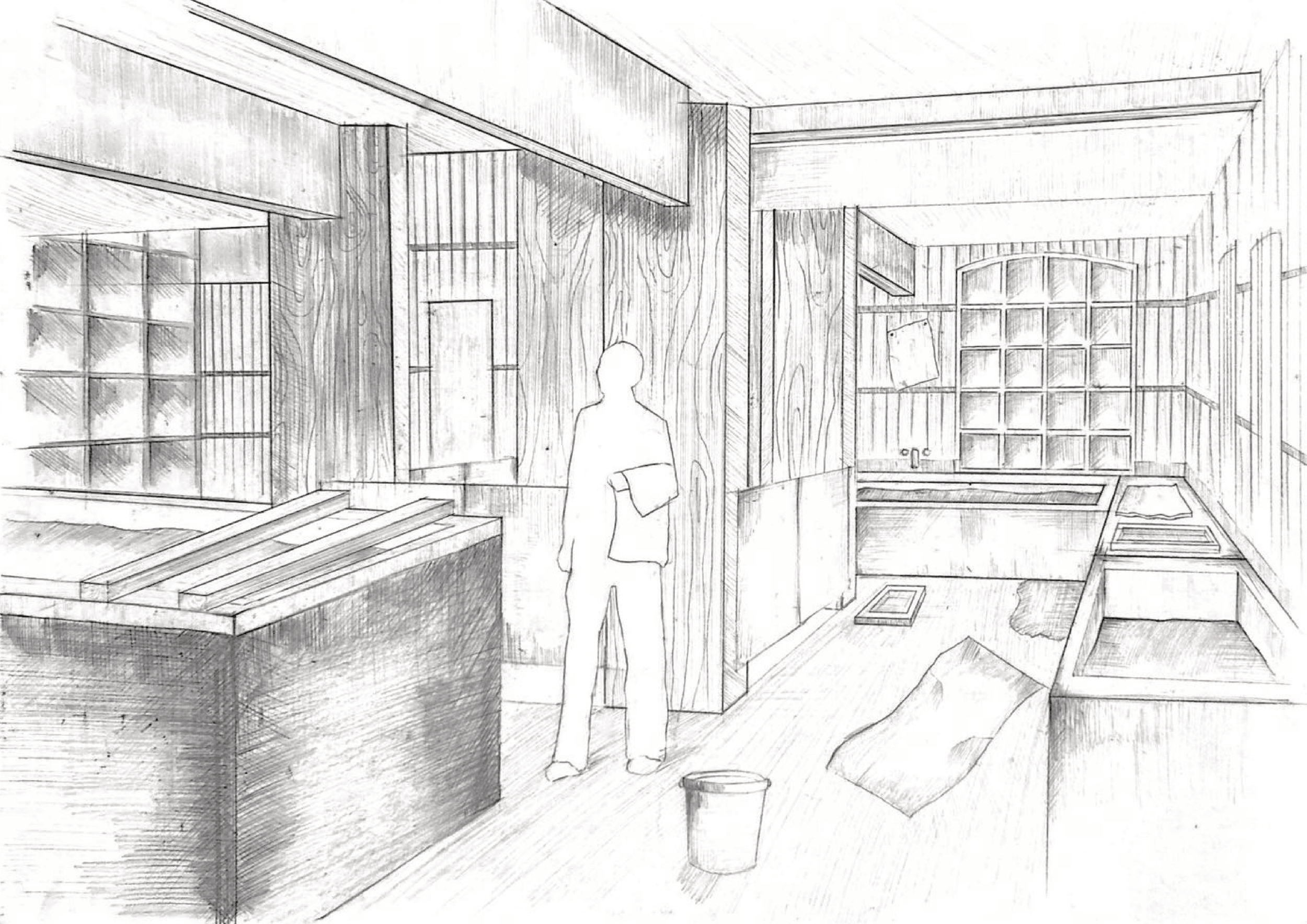 Workshop Hand-Drawn Render