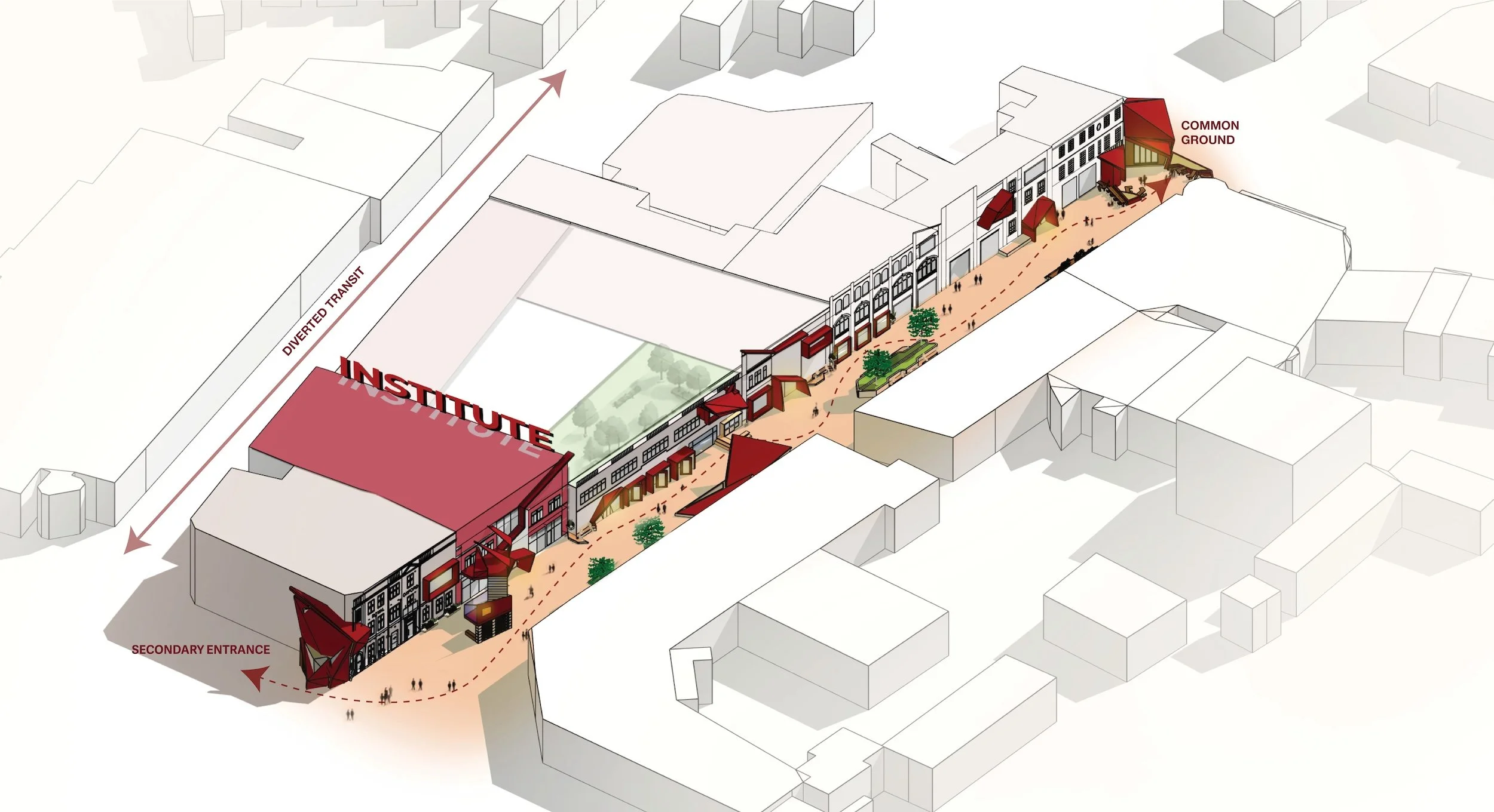 Urban Interface Axonometric
