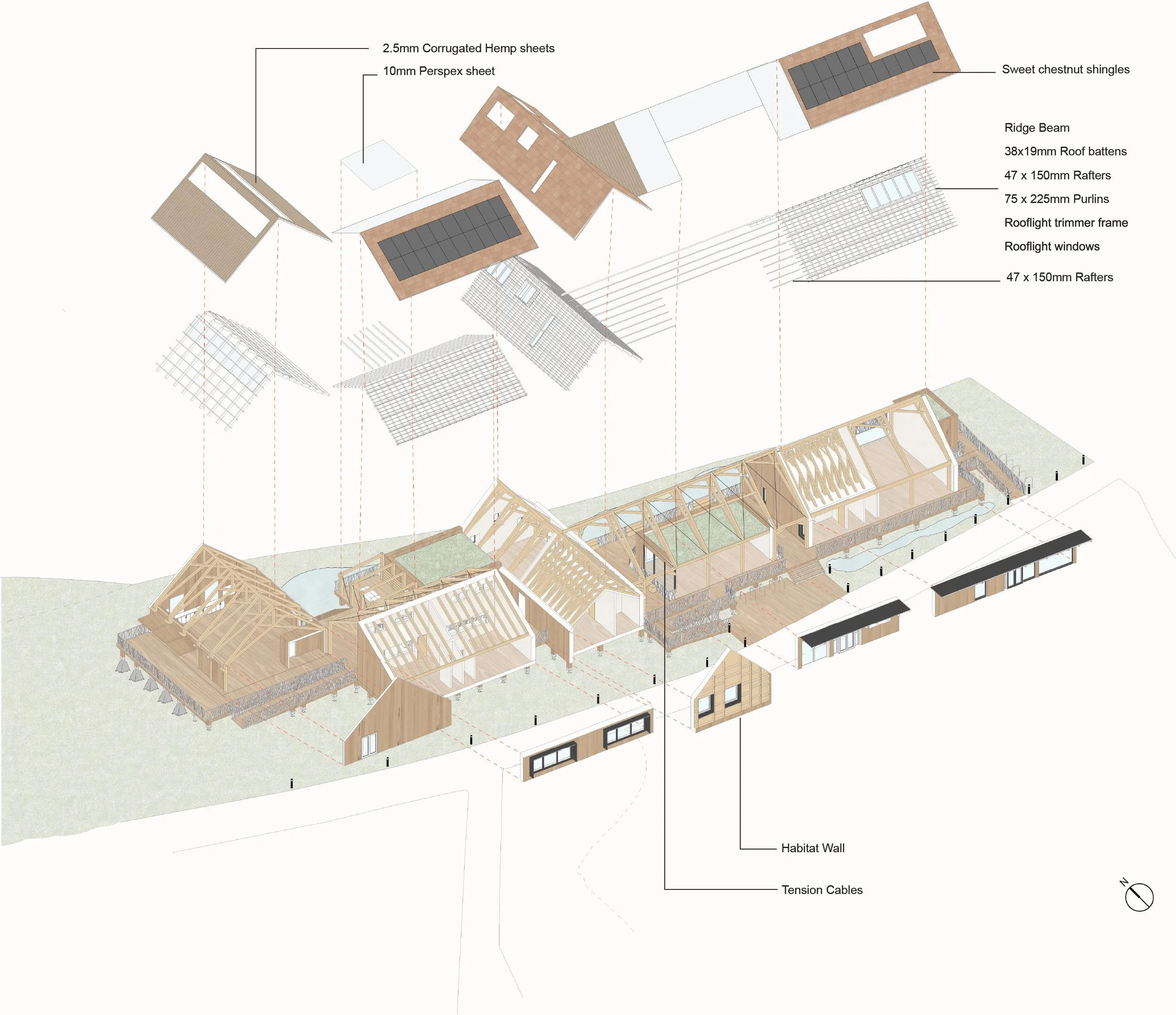 Exploded Axonometric Diagram