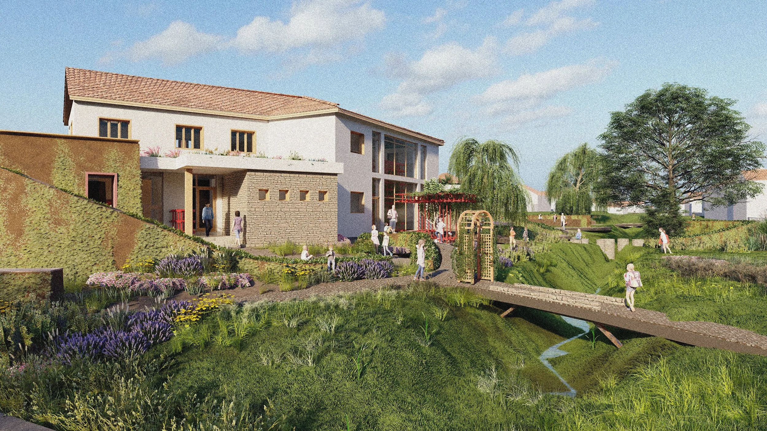 School building South-East Prespective