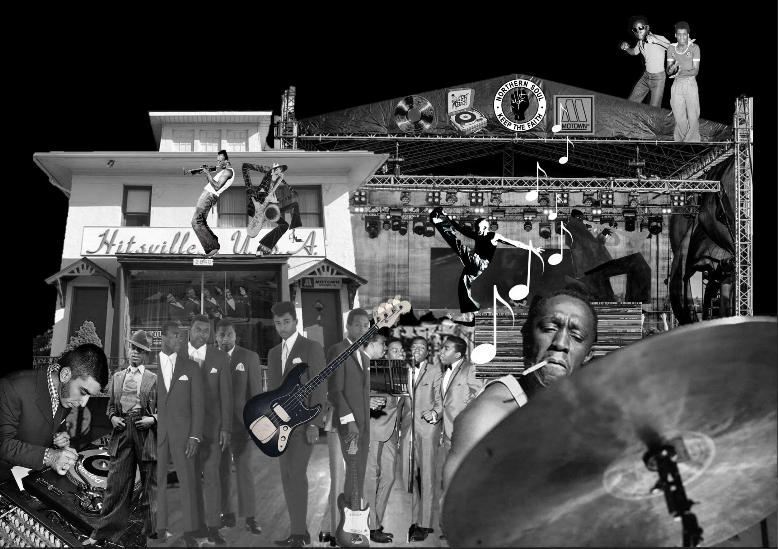 Soul music collage