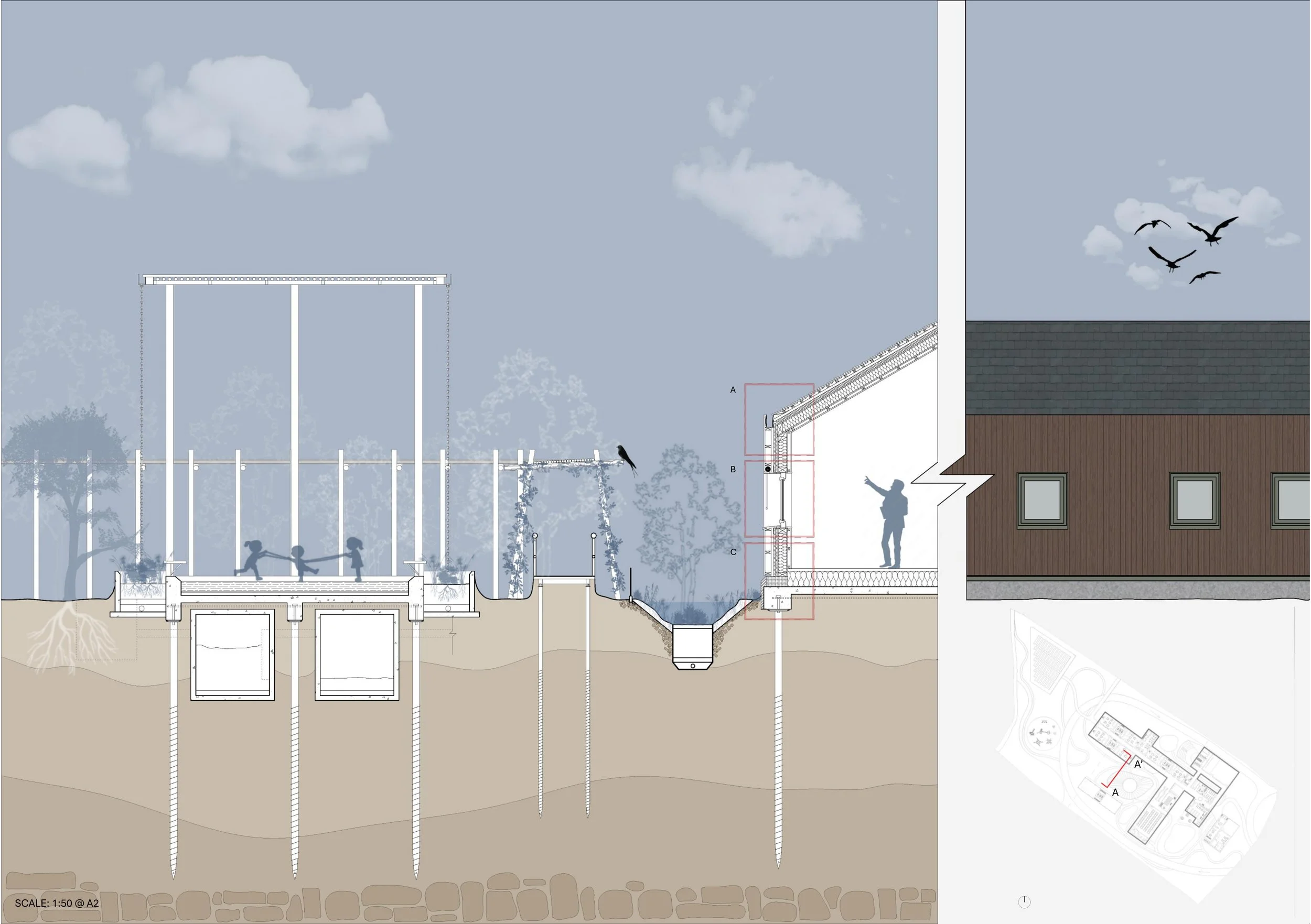 Section with Elevation 