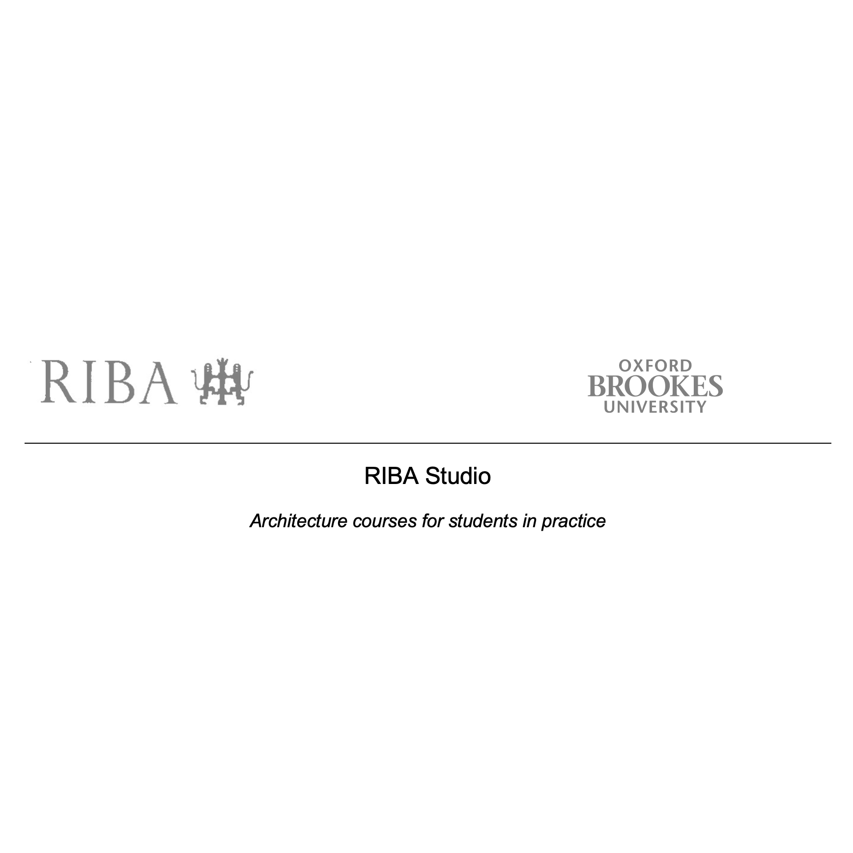 RIBA STUDIO