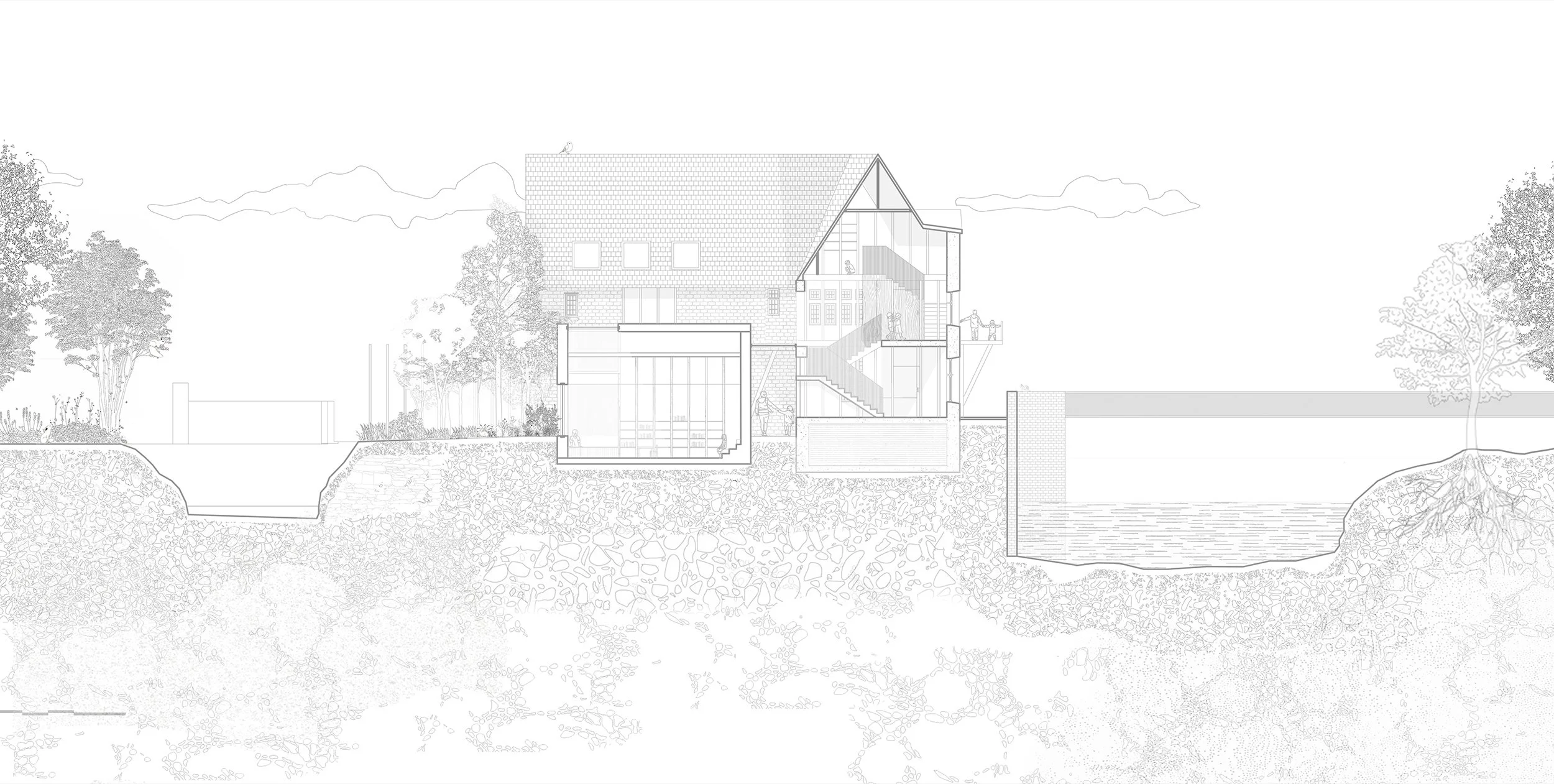 B+W section B