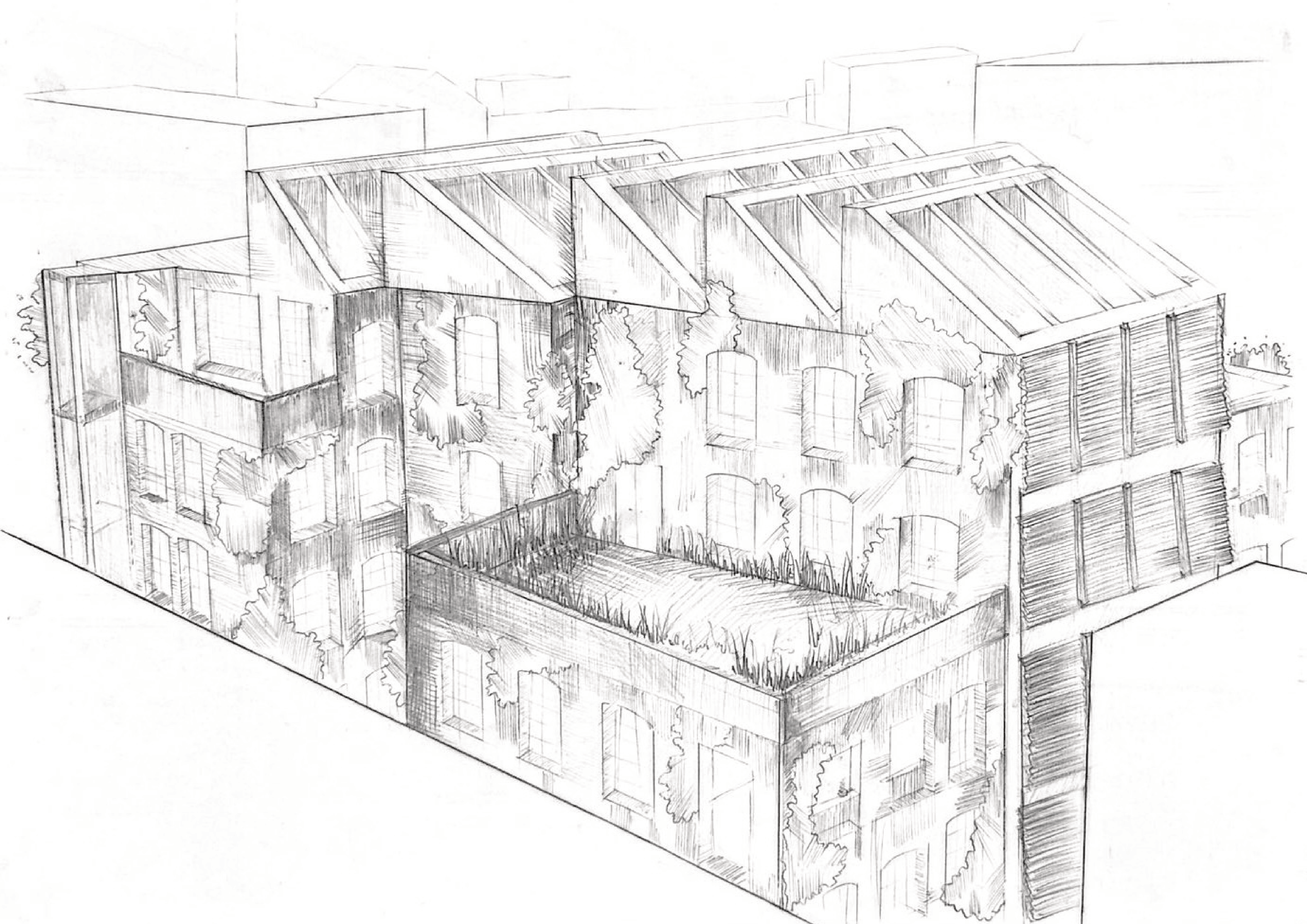  Exterior Hand-Drawn Render