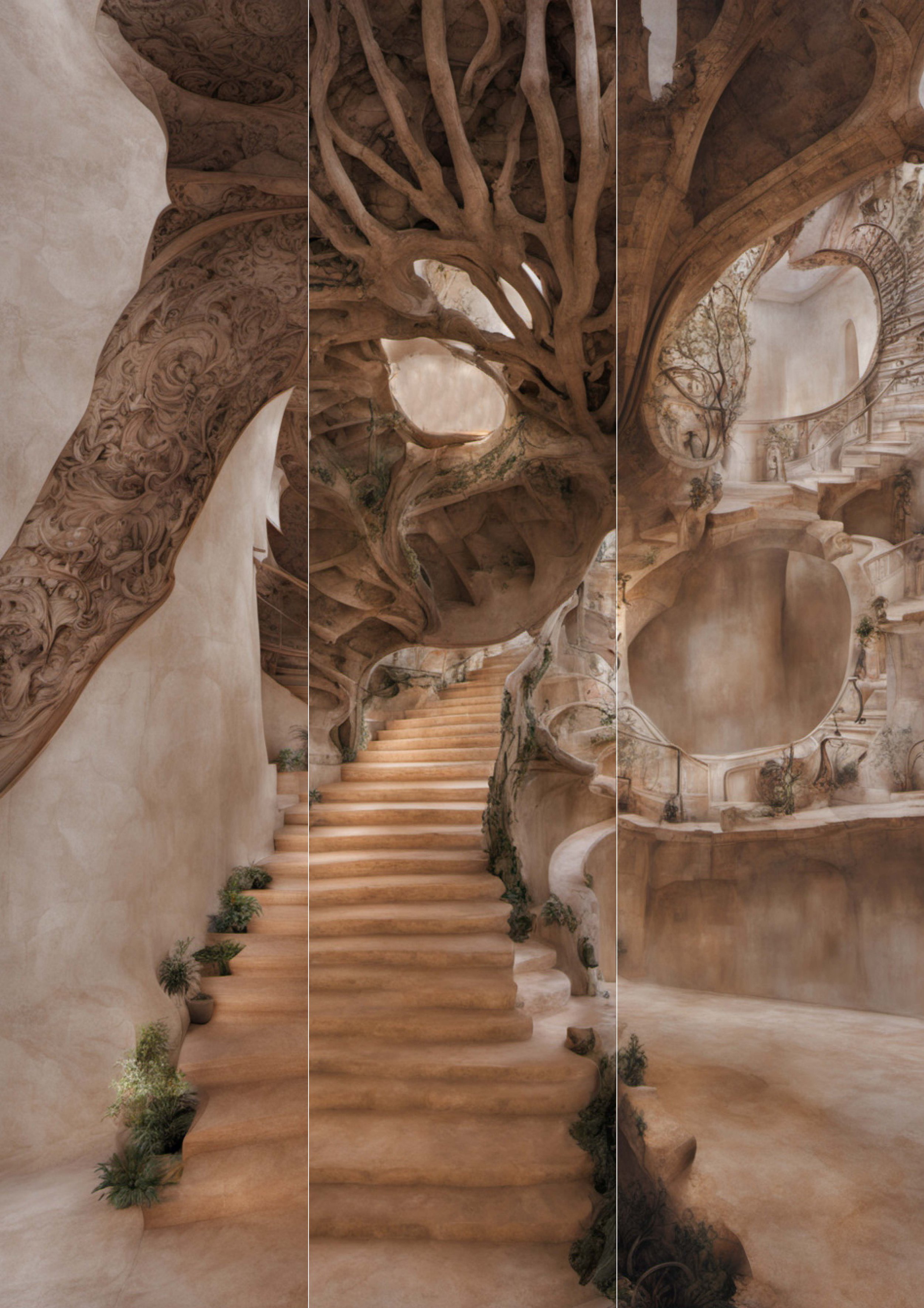 Archive Library Visions (Fabric Painter, Tree Sculptor, Time Poet)