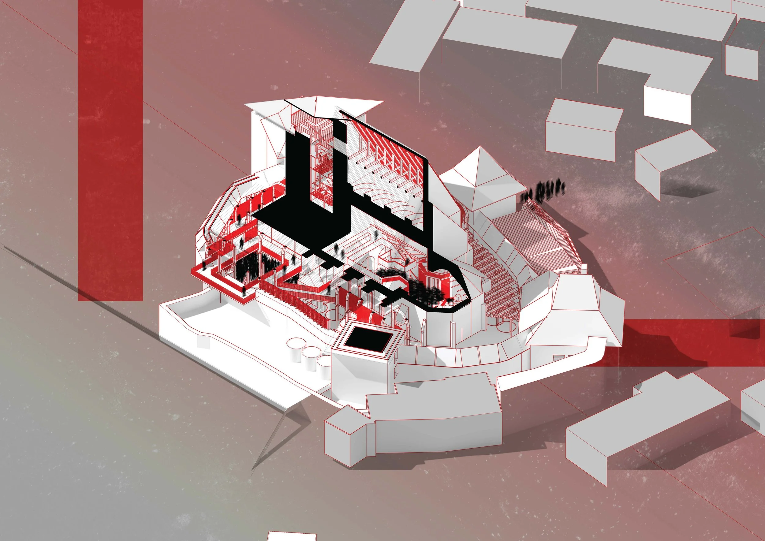 Full cut through isometric