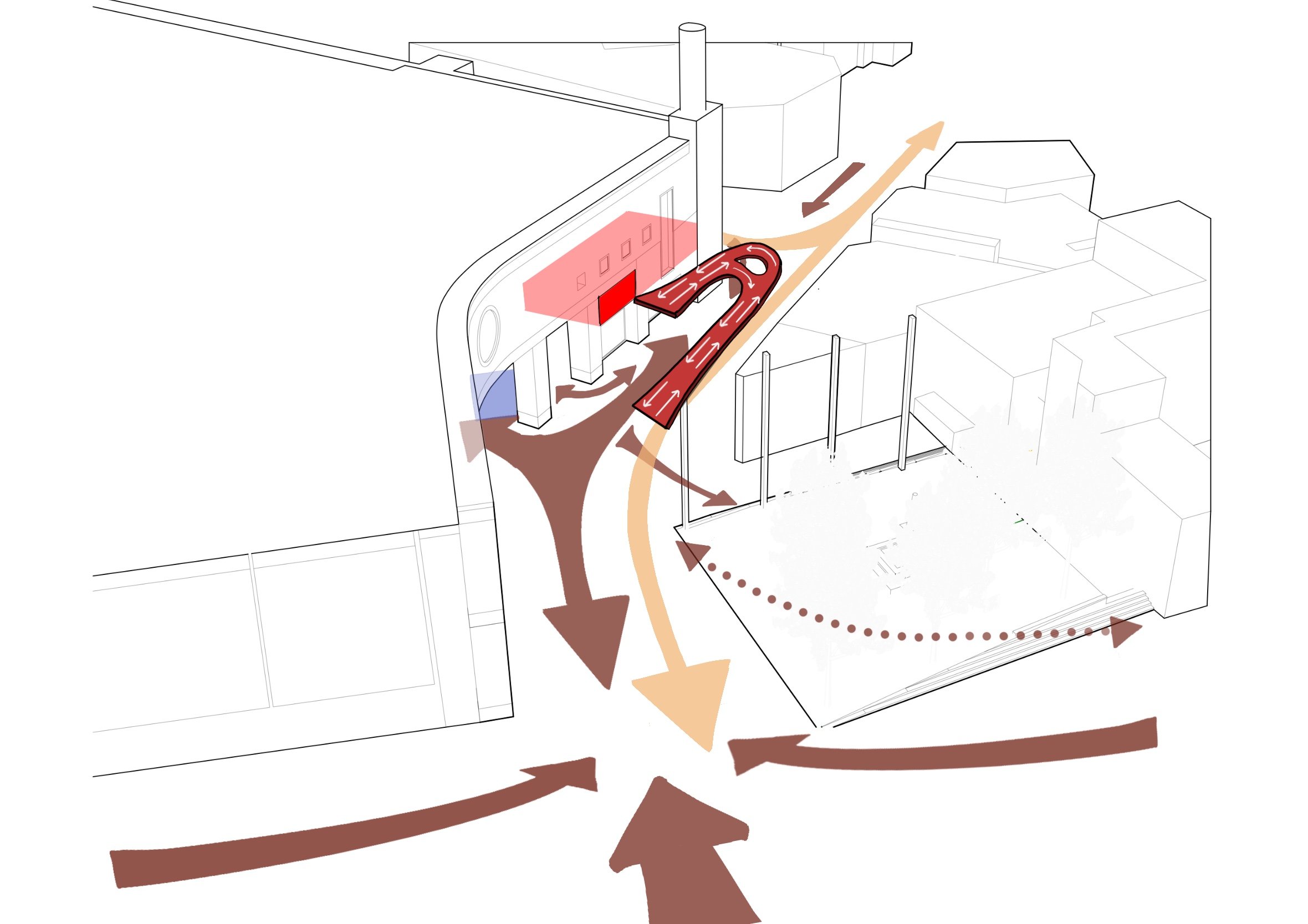 Massing Diagram of External Design 