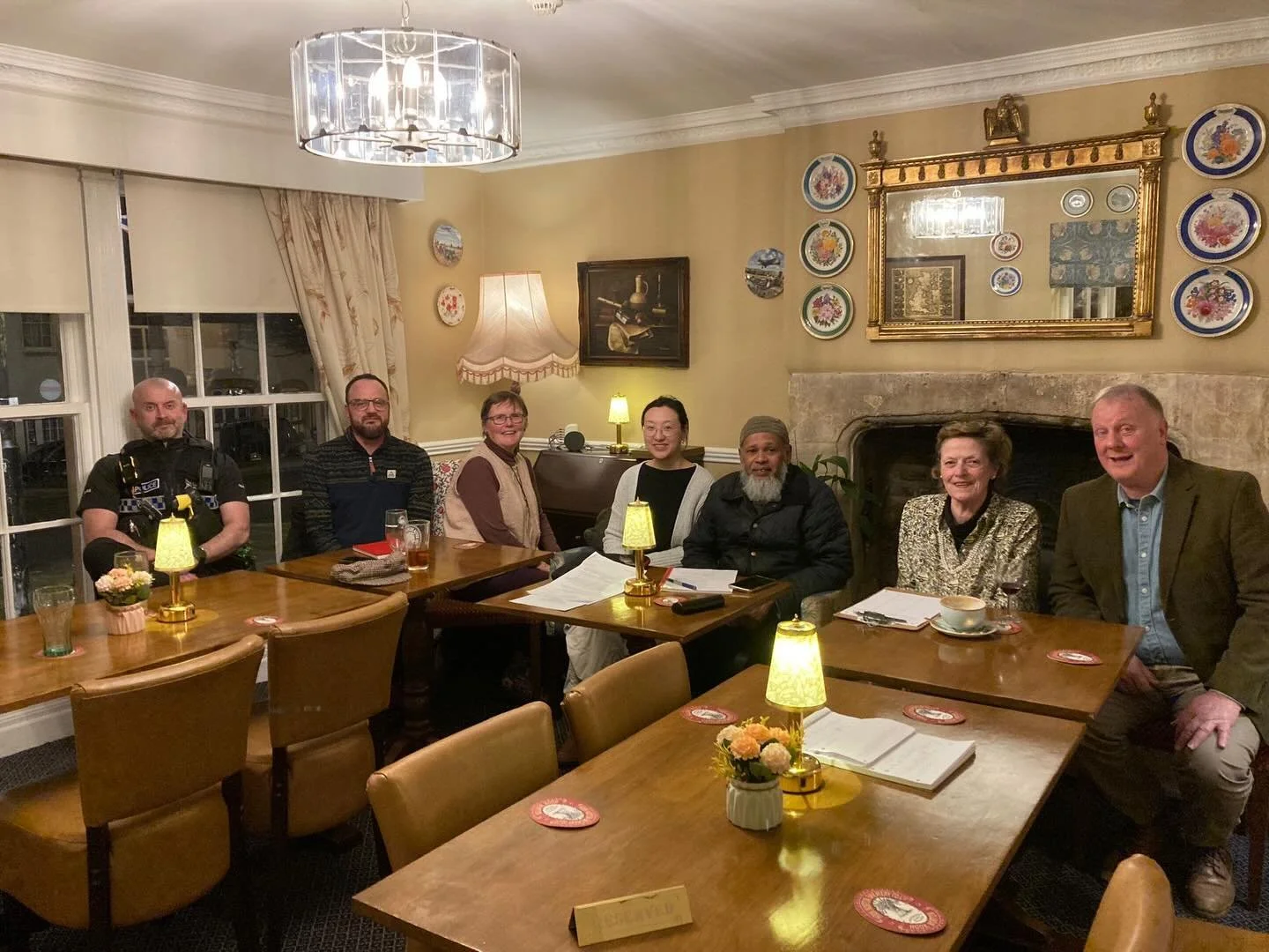 Deputy Lieutenant Philip Sharman attended the first meeting of the Chipping Norton Leaders Group, hosted by the Crown &amp; Cushion Hotel on Tuesday 24th February.

With the Mayor, Town Clerk, police, the Royal British Legion, Churches Together and t