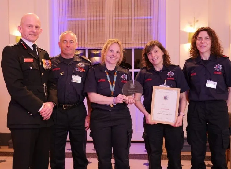 The Lord-Lieutenant of Oxfordshire, Mrs Marjorie Glasgow BEM, was honoured to attend the Fire and Community Safety Annual Awards Evening hosted by Oxfordshire Fire and Rescue Service at Blenheim Palace.

During the evening, the Lord-Lieutenant presen