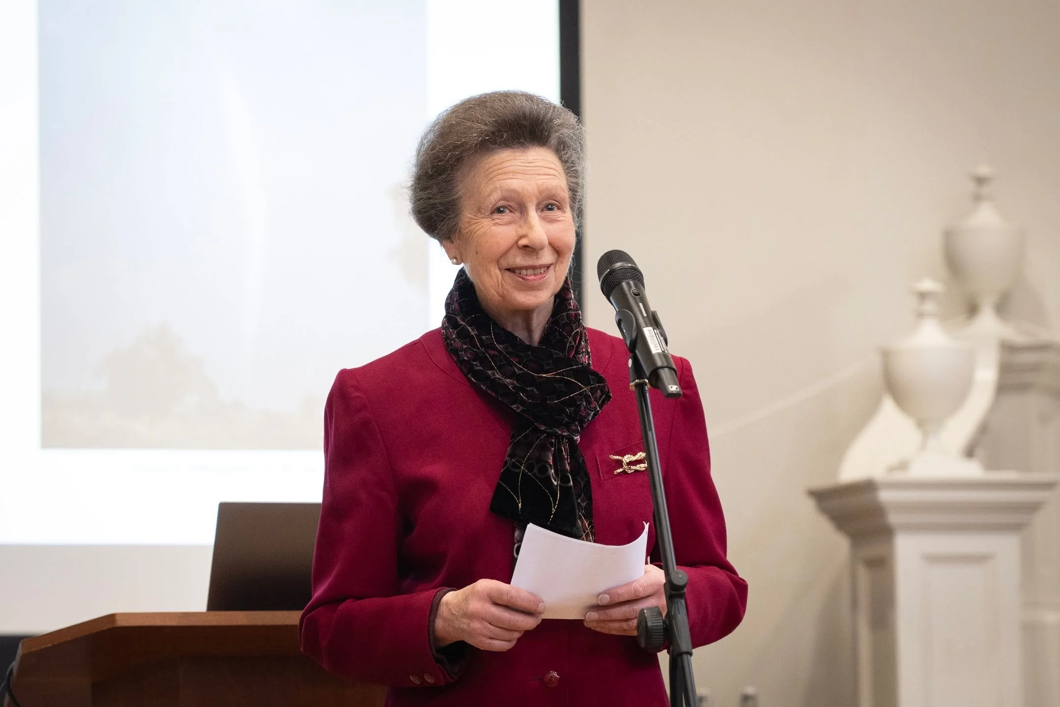 The Lord-Lieutenant of Oxfordshire was honoured to welcome HRH The Princess Royal to Wadham College for the Centenary AGM of the Agricultural Economics Society.

During the visit, Her Royal Highness met with various members of the Society and attende