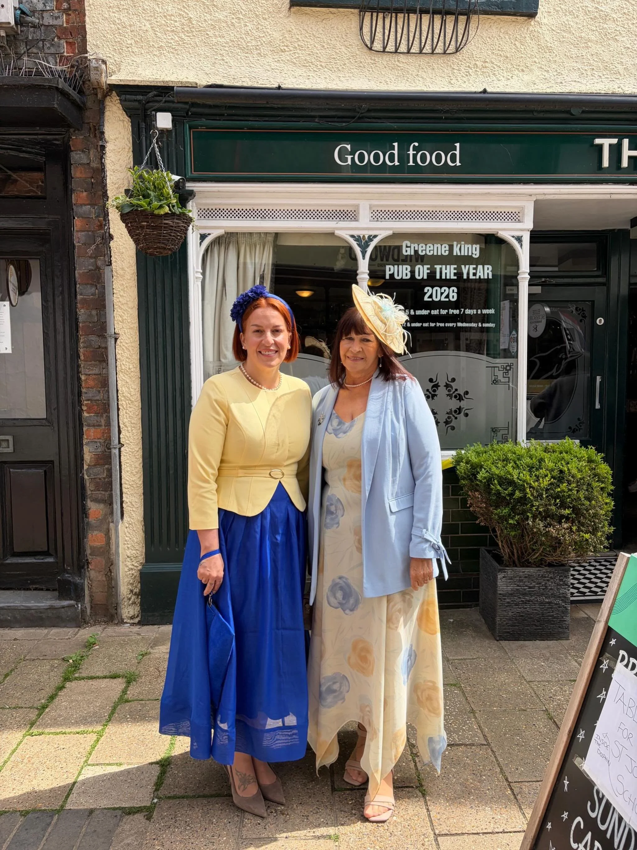 The first Royal Garden Party took place last week at Buckingham Palace (@theroyalfamily) and several Oxfordshire residents attended including Ms Emma Cox (pictured here with her mother).
 
Emma is landlady of the family-run Dolphin Pub in Wallingford