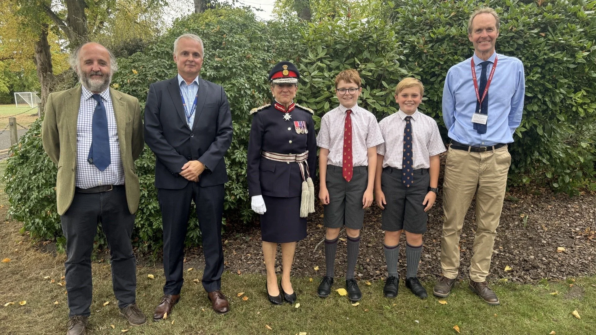 The Lord-Lieutenant was delighted to visit Moulsford Prep School yesterday and to meet pupils. Mrs Glasgow was asked to be a guest speaker at their lunchtime talk initiative during which she was interviewed by Y6-8 pupils and covered a range of inter