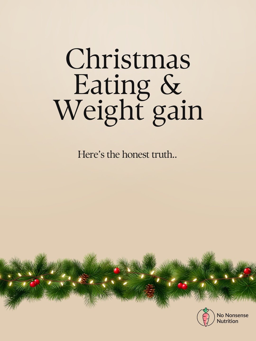 Enjoy Christmas. Your weight will be fine. Here if you need support losing body fat 👍 #nononsensenutrition #nutritionist #nutritionistireland #nutritionistdonegal #nutritionistletterkenny #nutritionadvice #weightloss #loseweight #donegal #letterkenn