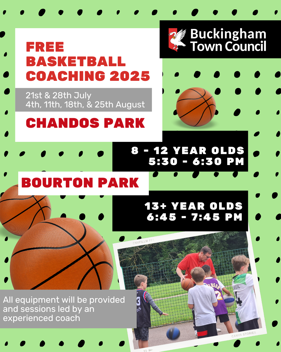 Free Basketball Sessions, Bourton Park, Buckingham