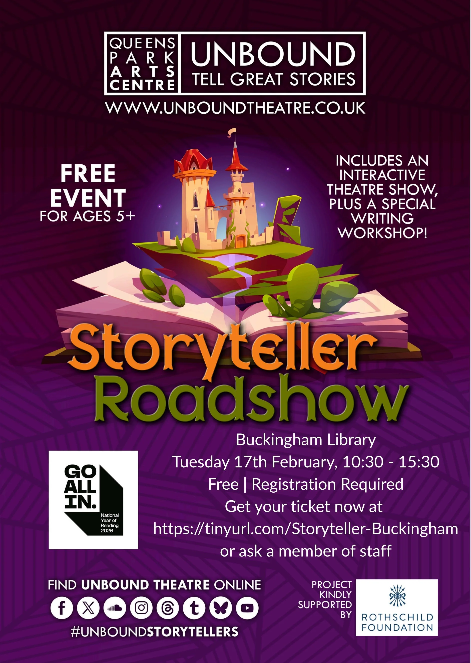 Storyteller Roadshow at Buckingham Library, Verney Close
