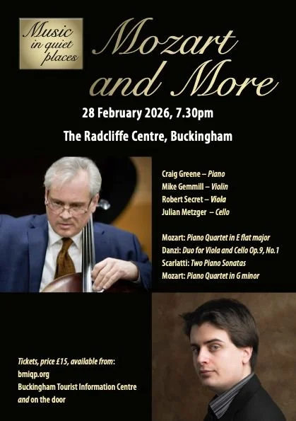 Music in Quiet Places present Mozart and More