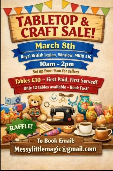 Tabletop and Craft Sale