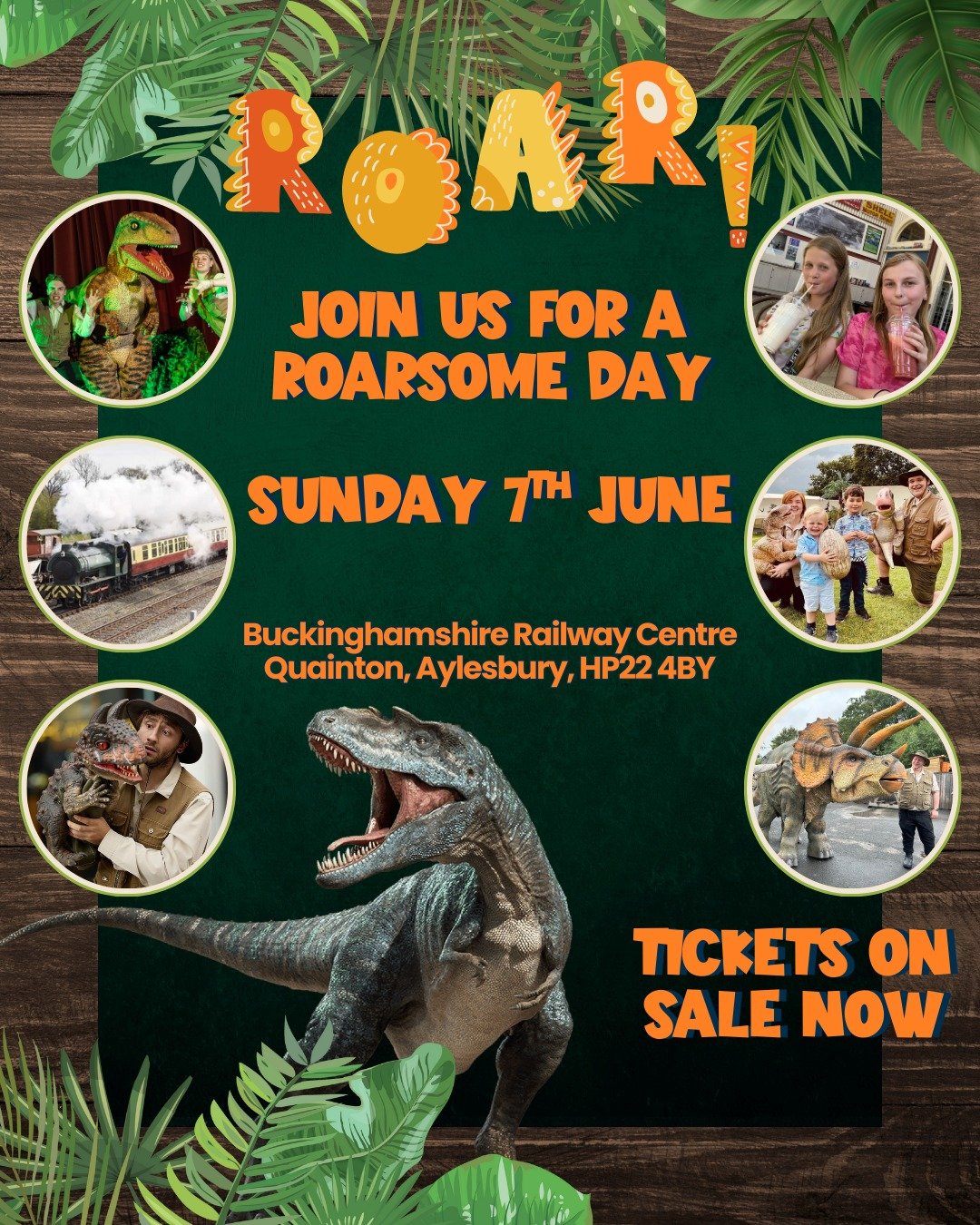 Dino Day at the Buckinghamshire Railway Centre 