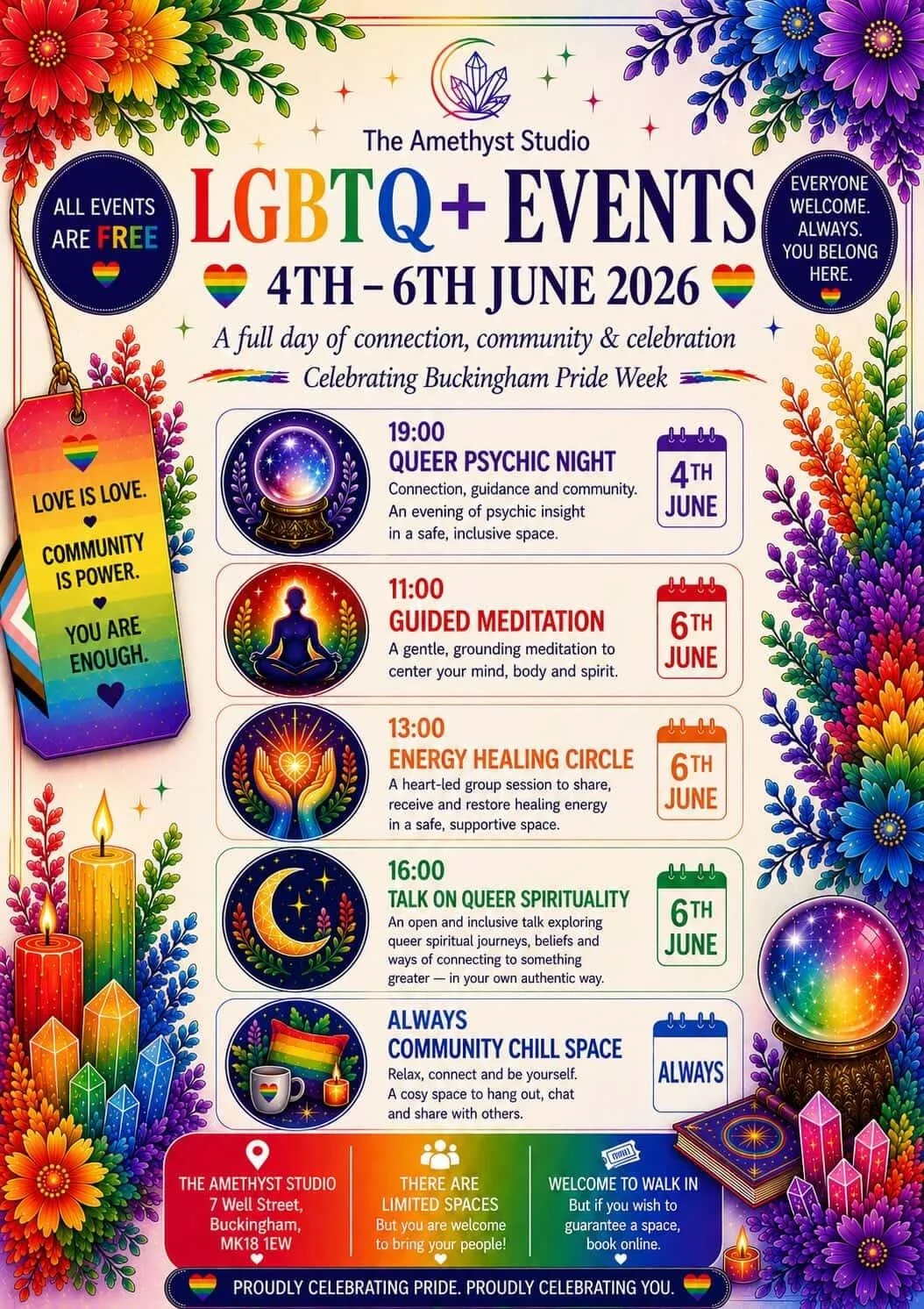 LGBTQ+ Community Day at The Amethyst Studio