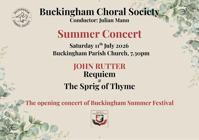 Buckingham Choral Society Summer Concert