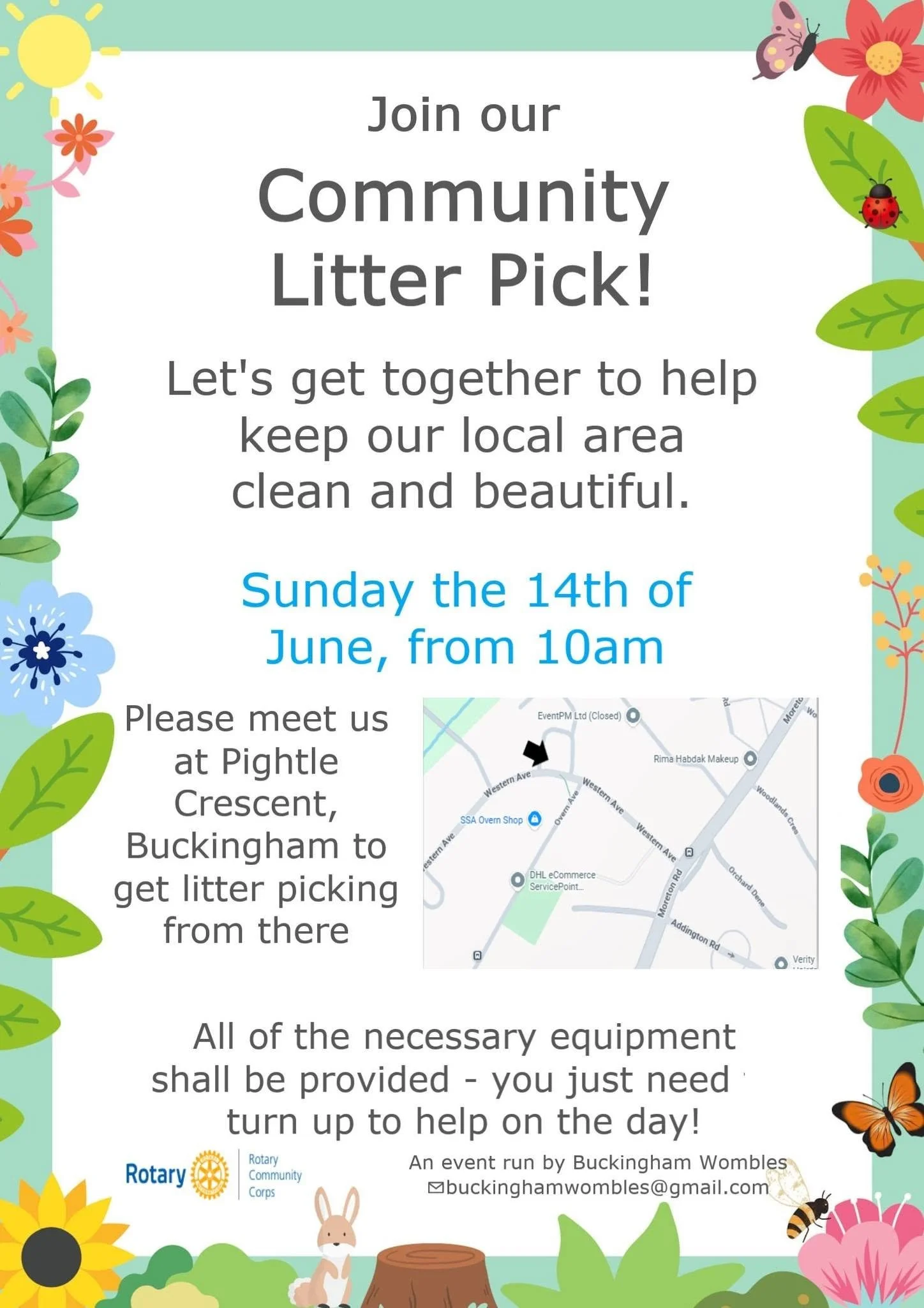 Community Litter Pick with Buckingham Wombles