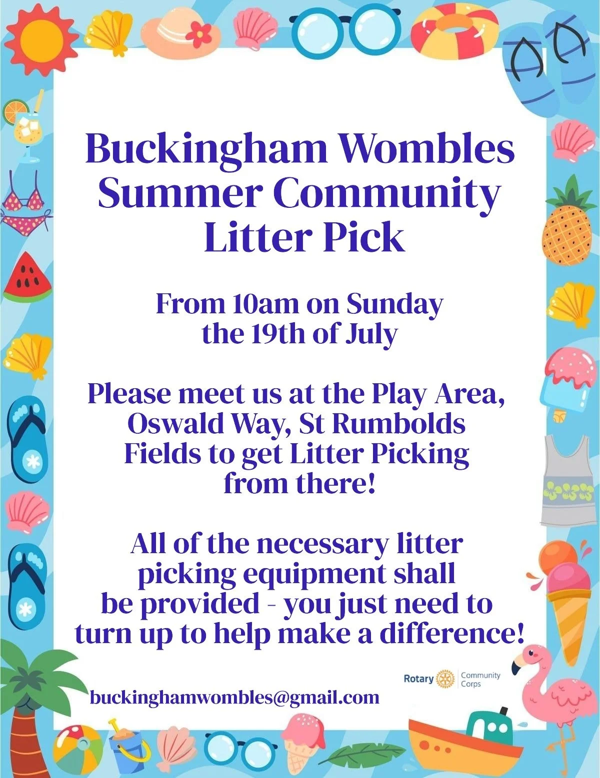 Buckingham Wombles Summer Community Litter Pick