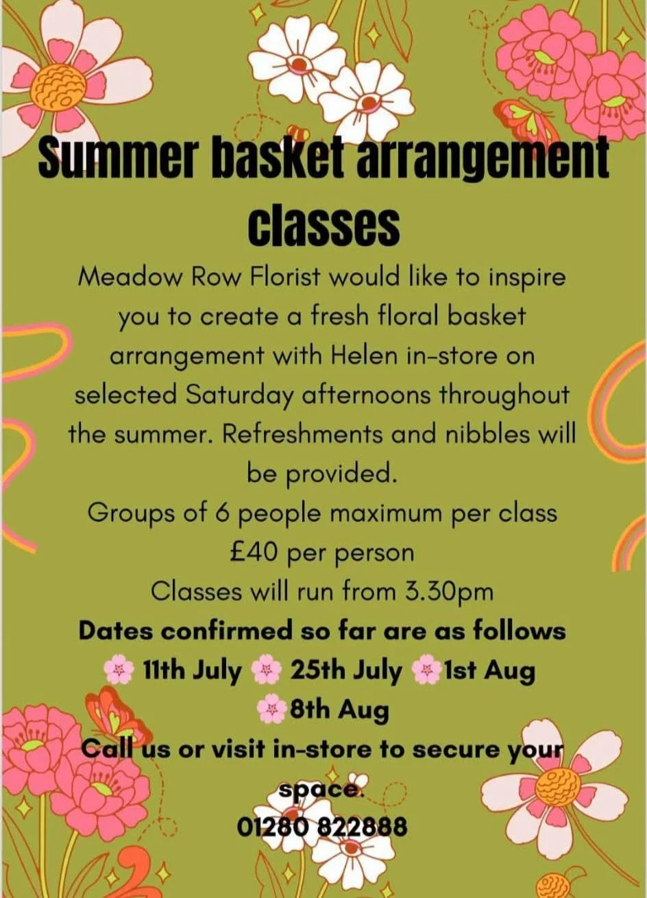 Summer Basket Arrangement Classes