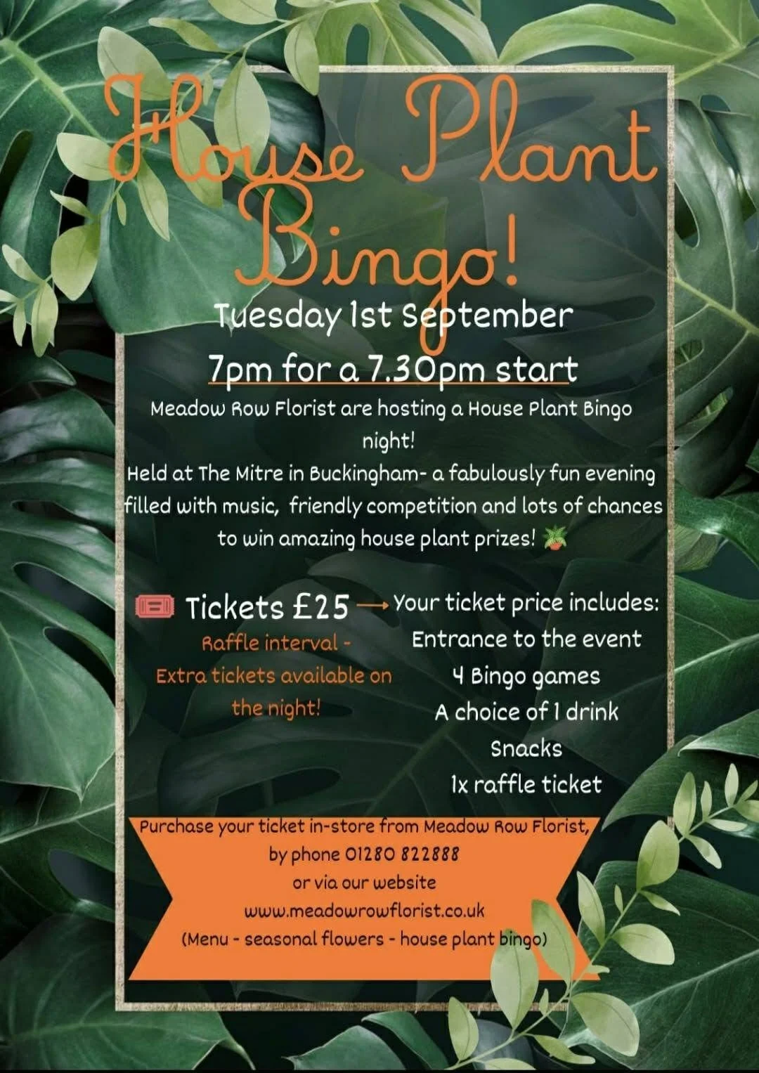 House Plant Bingo