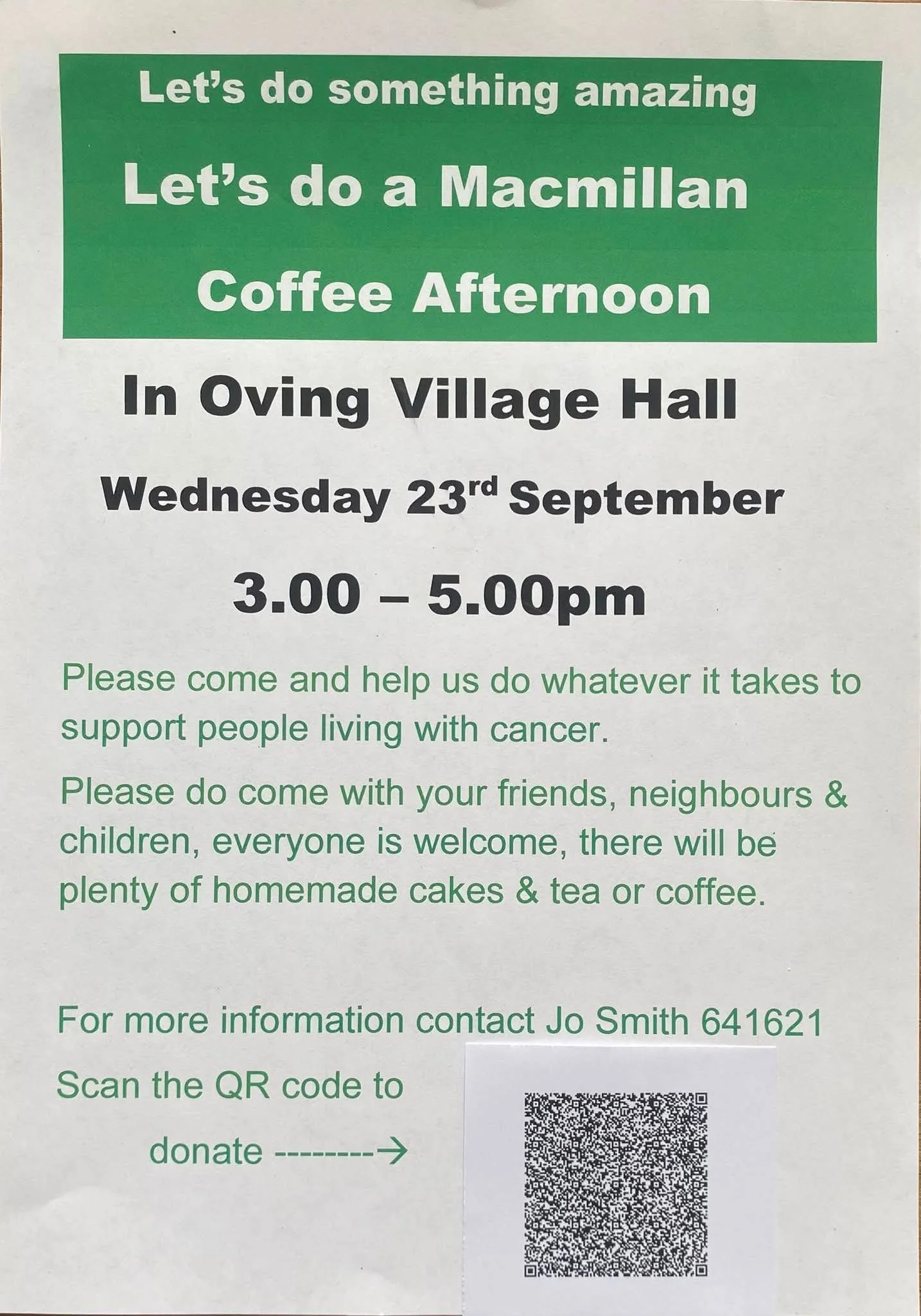 Macmillan Coffee Afternoon